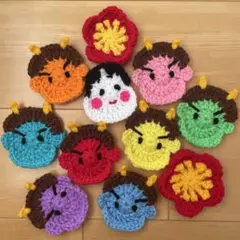 かぎ編み りんごのシュシュセット ハンドメイド - メルカリ