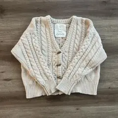 searoomlynn ケーブルニットジャケット アイボリー