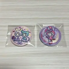 ナルミヤキャラクターズ　刺繍缶バッジ　メゾピアノ2個セット