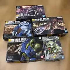 新品未組立品】HGUCゾック&アッガイ＋RG量産型ズゴック - メルカリ