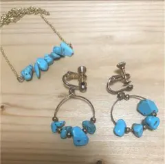ターコイズ イヤリング ネックレス