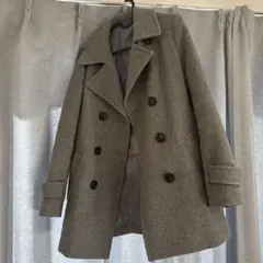 Hush Puppies グレー ダブルブレストコート