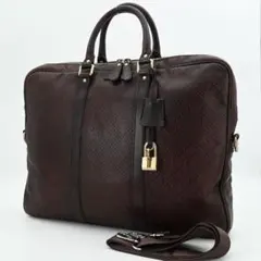 美品　GUCCI グッチ ディアマンテ レザー ビジネスバッグ ブリーフケースのサムネイル