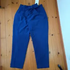 ビス ViS テーパードパンツ ウエストゴム リボンベルト