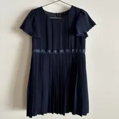 子ども服　ワンピース　120 ネイビー　セレモニー