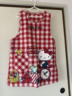 Hello Kitty チェック柄 エプロンのサムネイル