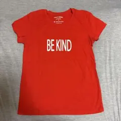 GIORDANO 半袖Tシャツ BE KIND レッド M