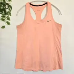 NIKE ナイキ タンクトップ Uネック S ライトオレンジ スポーツ ヨガのサムネイル