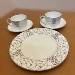 レア 未使用 レイノー Silver ディナー皿 27cm マットシルバー 2枚