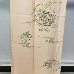 D694 訪問着　手描き花模様　正絹　着物　単衣　極美品 D39 訪問着 花模様 金彩 正絹 着物 袷 極美品 - メルカリ