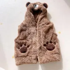 クマ耳付きブラウンアウター 95cm
