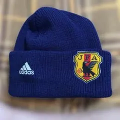 adidas JFA サッカー日本代表 ニット帽 ビーニー ネイビー