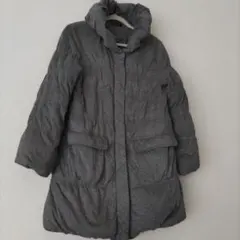 グレー ダウンジャケット ハイネック　LL　大きいサイズ