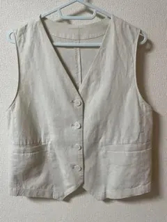 GU Vネック ベスト ジレ