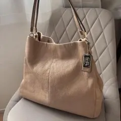 COACH コーチ トートバッグ マディソン ファービー 大容量 シボ