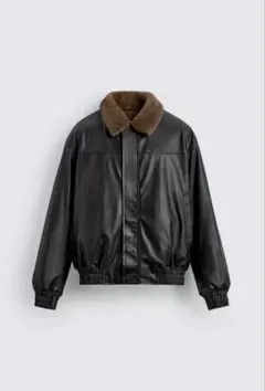 ZARA リバーシブルフェイクレザージャケット