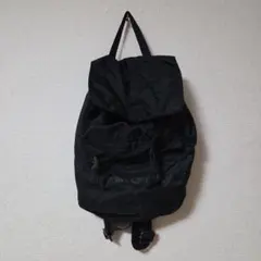 EMPORIO ARMANI　ロゴプリント ナイロン バックパック　リュック　黒のサムネイル