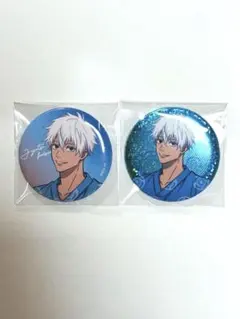 呪術廻戦 極楽湯 缶バッジ 五条悟 レア ホログラム Ver. ノーマル