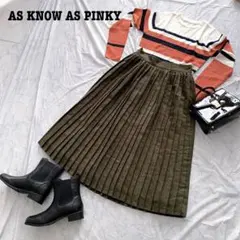 used★美品AS KNOW AS PINKY アズノゥアズ プリーツスカート