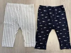 ユニクロ　レギンス7分丈　90センチ　２枚セット