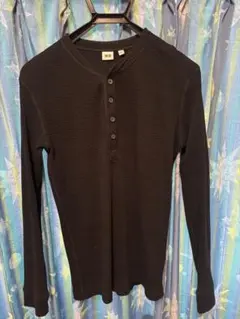 UNIQLO 長袖シャツ ブラック黒 Mサイズ