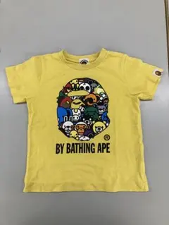 BAPE KIDS イエロー　Tシャツ 100のサムネイル