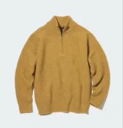 UNIQLO ユニクロ スフレヤーンハーフジップセーター ニット 長袖 M