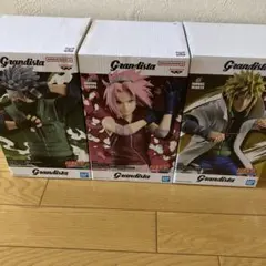 ナルト　Grandista フィギュア 3体セット カカシ サクラ ミナト