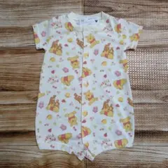 新品 未使用 くまのプーさん 半袖 ロンパース 男の子 女の子 70