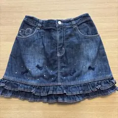 メゾピアノ デニムフリルスカート