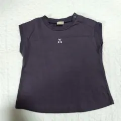 プティマイン　【プティプラ】AラインTシャツ　チャコール＆半袖Tシャツ　ベージュ