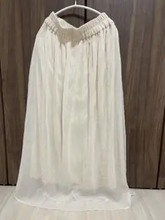 フレアスカート フリーサイズ　クリーム色