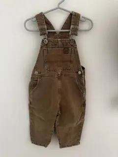 ブラウン デニムオーバーオール 12-18ヶ月