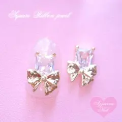 Square Ribbon jewelry 2P ♥