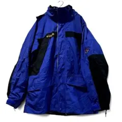 90s コロンビア オムニテック マウンテンパーカー ブルー テック Y2K