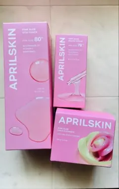 APRILSKIN ピンクアロエ トナー/セラム/クレンザー 化粧水 美容液のサムネイル