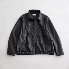 adam et ropeリサイクル ポリエステル 合皮 ブルゾン