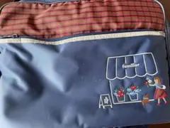 ファミリア　赤チェック　通塾用かばん　リュック　ショルダー付き