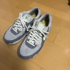 フ*ン様 Nike Air Max 90 グレー/ホワイト スニーカー