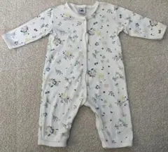 【PETIT BATEAU プチバトー】花柄ロンパース パジャマ　6m/67cm