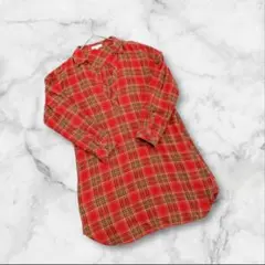 ロペピクニック　ロングワンピース　レッド　チェック柄　綿100% Mサイズ