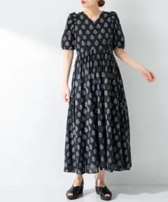 アーバンリサーチサニーレーベル コットンプリントフラワーワンピース
