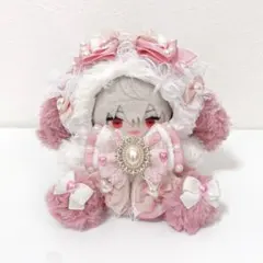 にじぱぺっと♡10cmサイズ ぬい服♡おすわり♡垂れ耳うさぎちゃん②チャーム付き