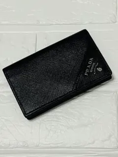 PRADA プラダ サファイアーノレザー 名刺入れ カードケース ブラック　黒のサムネイル