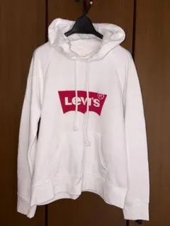 LEVI'S リーバイス バットウィング ロゴ プリント パーカー ホワイトのサムネイル