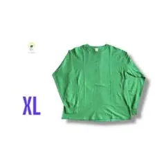 【各種割引】GILDAN 無地 オーバーサイズ 長袖 Tシャツ グリーン XL