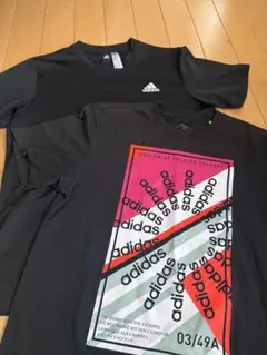 adidas Tシャツ　黒Tシャツ　２枚