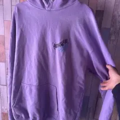 XLARGE パープル フード付きパーカー