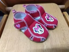 軽量　ミニーマウス ベビーサンダル 12.5cm 赤