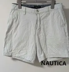 NAUTICA ショートパンツ 短パン アイボリー 古着 ノーティカ 30のサムネイル